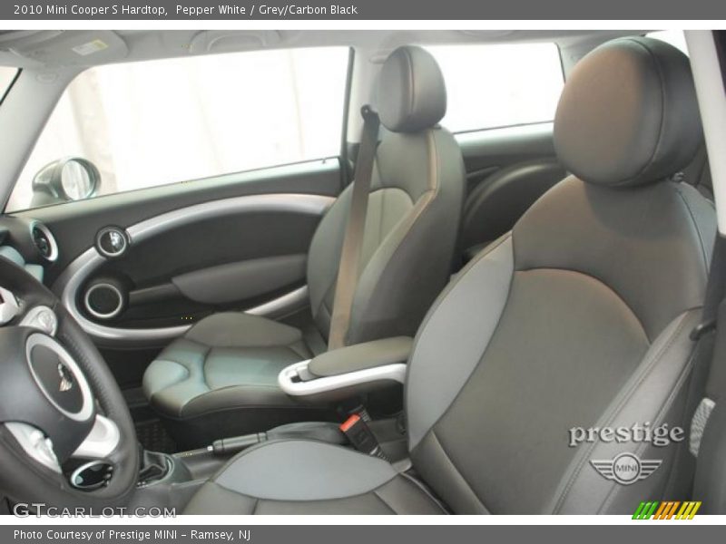Pepper White / Grey/Carbon Black 2010 Mini Cooper S Hardtop