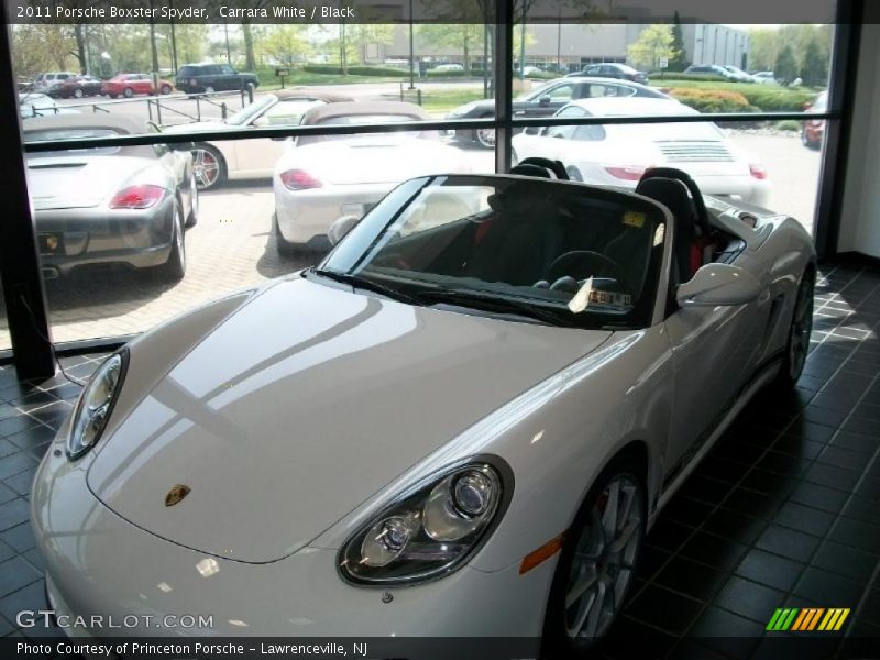 Carrara White / Black 2011 Porsche Boxster Spyder
