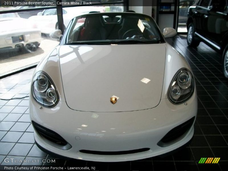 Carrara White / Black 2011 Porsche Boxster Spyder