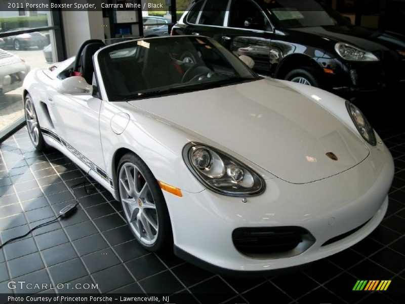 Carrara White / Black 2011 Porsche Boxster Spyder
