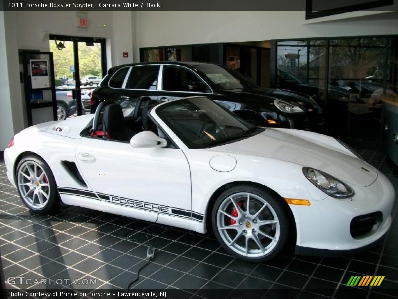 Carrara White / Black 2011 Porsche Boxster Spyder