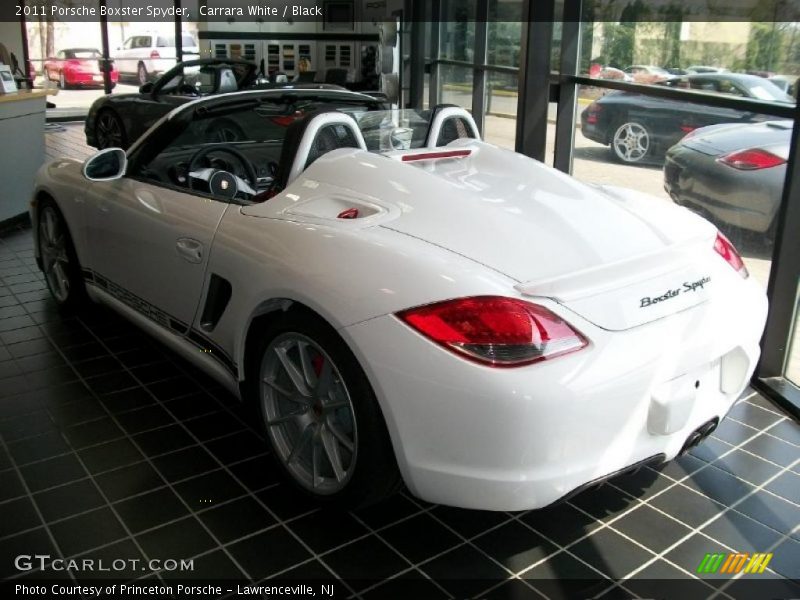 Carrara White / Black 2011 Porsche Boxster Spyder