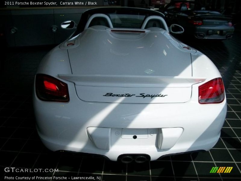 Carrara White / Black 2011 Porsche Boxster Spyder