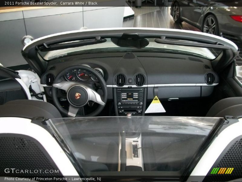 Carrara White / Black 2011 Porsche Boxster Spyder