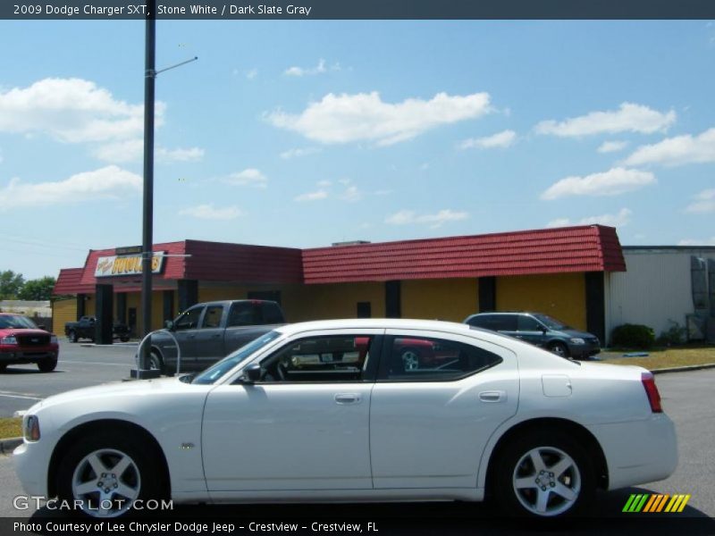 Stone White / Dark Slate Gray 2009 Dodge Charger SXT