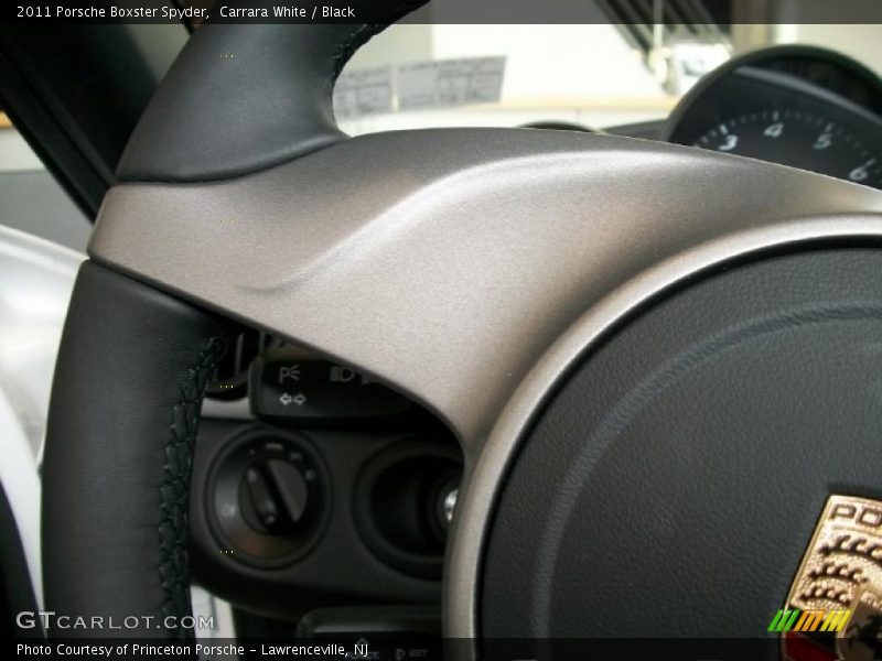 Carrara White / Black 2011 Porsche Boxster Spyder