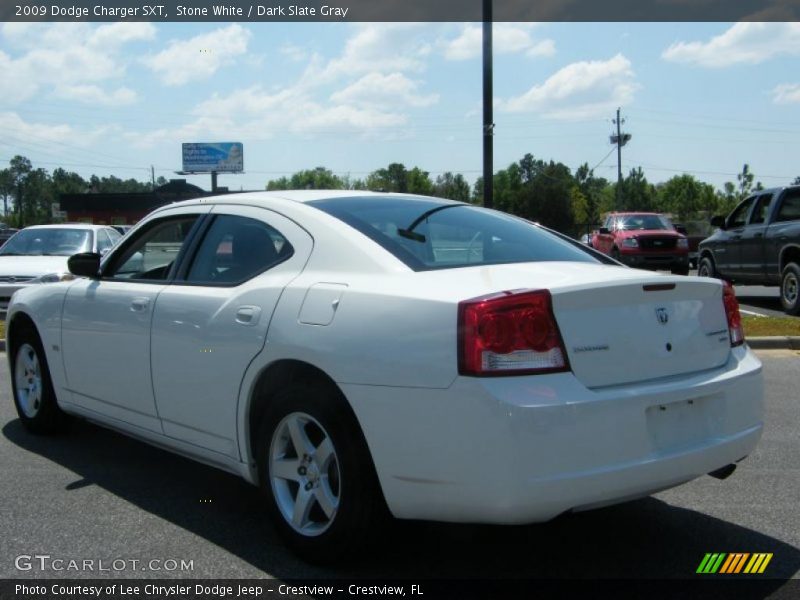 Stone White / Dark Slate Gray 2009 Dodge Charger SXT