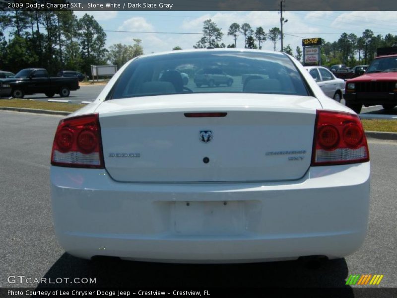 Stone White / Dark Slate Gray 2009 Dodge Charger SXT