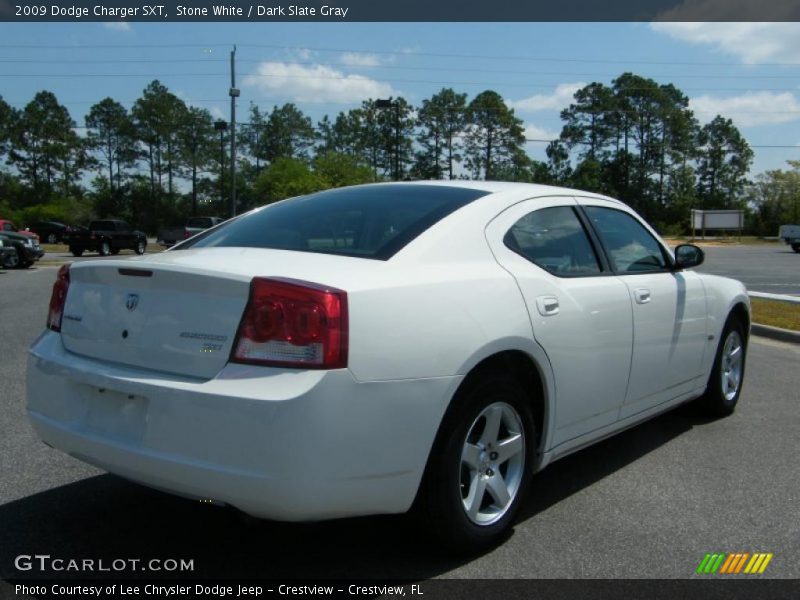 Stone White / Dark Slate Gray 2009 Dodge Charger SXT