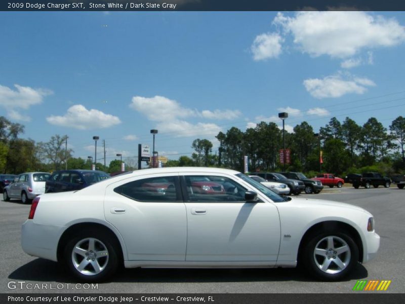 Stone White / Dark Slate Gray 2009 Dodge Charger SXT