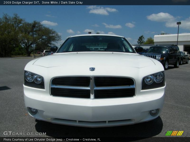 Stone White / Dark Slate Gray 2009 Dodge Charger SXT