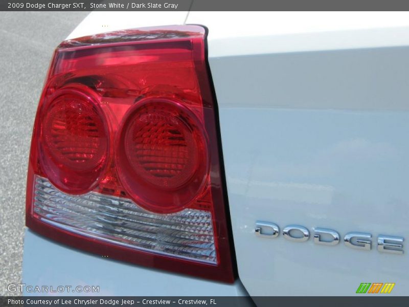 Stone White / Dark Slate Gray 2009 Dodge Charger SXT