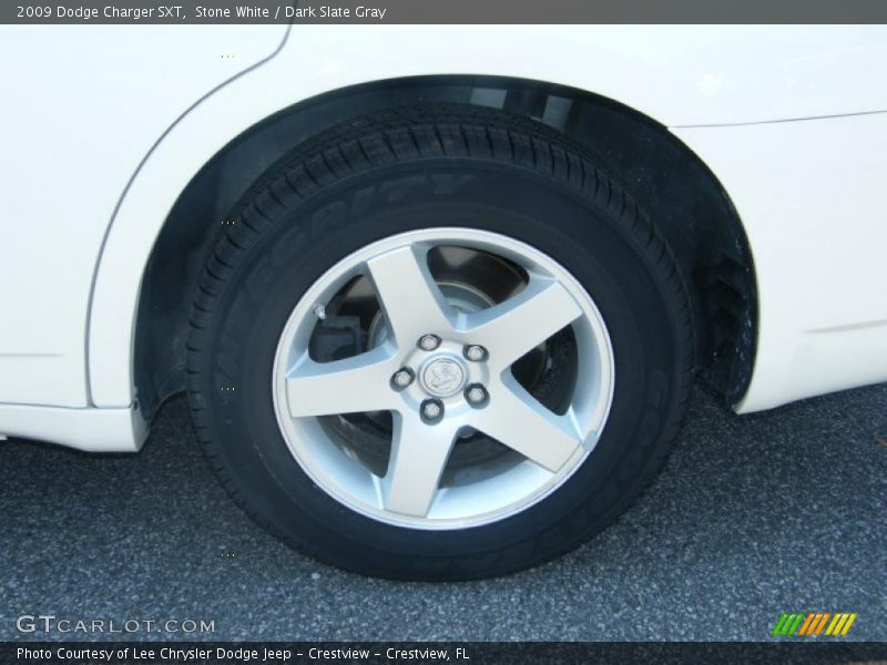 Stone White / Dark Slate Gray 2009 Dodge Charger SXT
