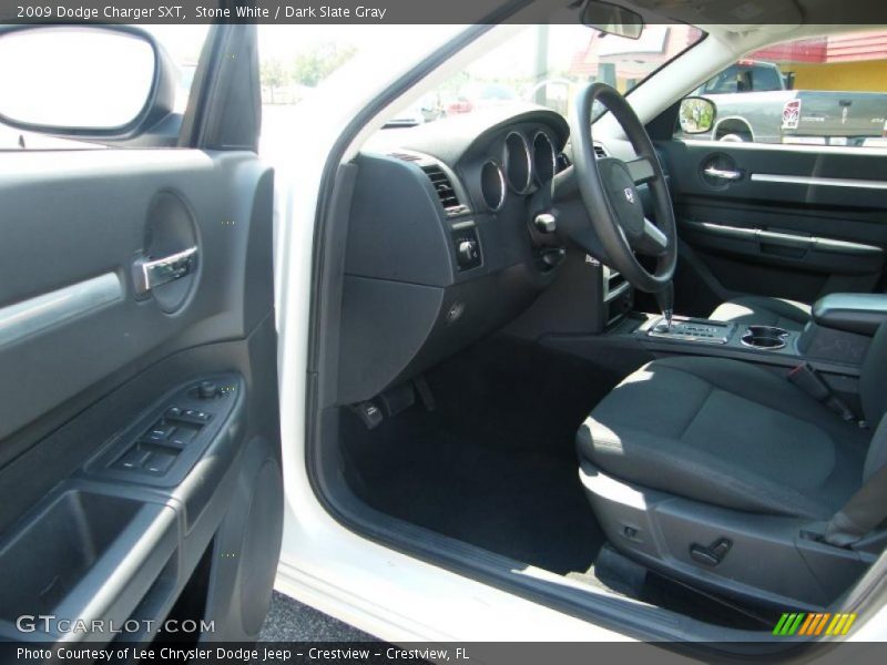 Stone White / Dark Slate Gray 2009 Dodge Charger SXT