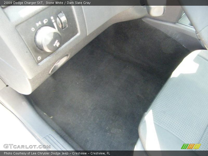Stone White / Dark Slate Gray 2009 Dodge Charger SXT