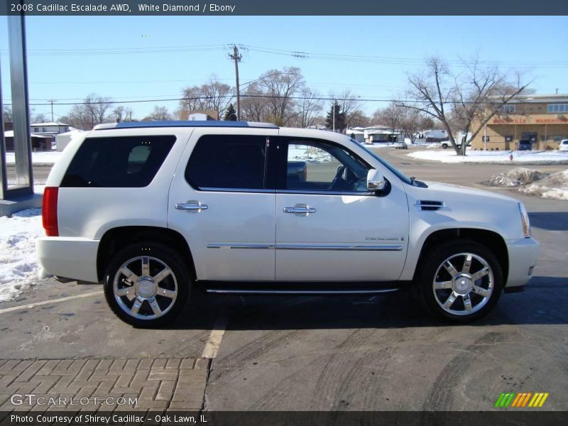 White Diamond / Ebony 2008 Cadillac Escalade AWD