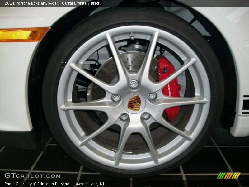 Carrara White / Black 2011 Porsche Boxster Spyder
