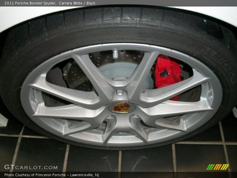 Carrara White / Black 2011 Porsche Boxster Spyder