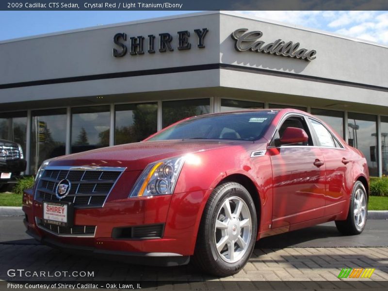 Crystal Red / Light Titanium/Ebony 2009 Cadillac CTS Sedan