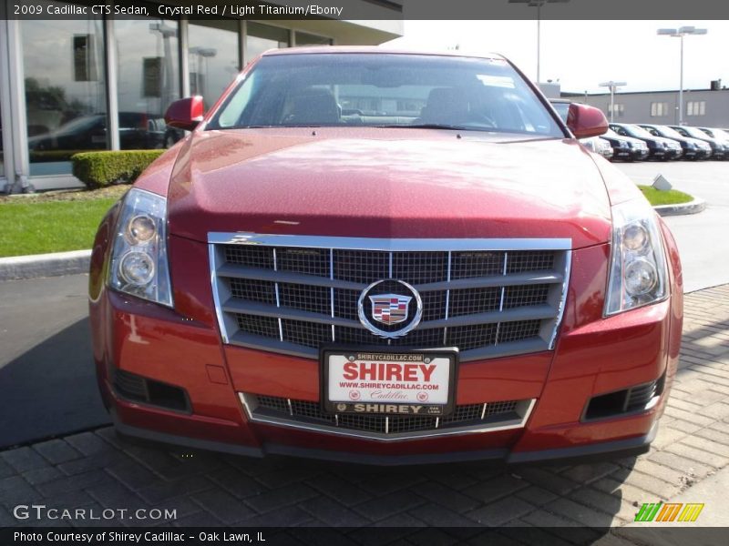 Crystal Red / Light Titanium/Ebony 2009 Cadillac CTS Sedan
