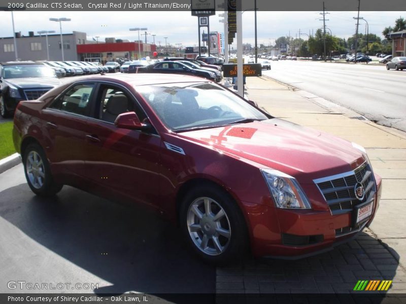 Crystal Red / Light Titanium/Ebony 2009 Cadillac CTS Sedan