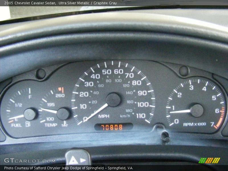 Ultra Silver Metallic / Graphite Gray 2005 Chevrolet Cavalier Sedan