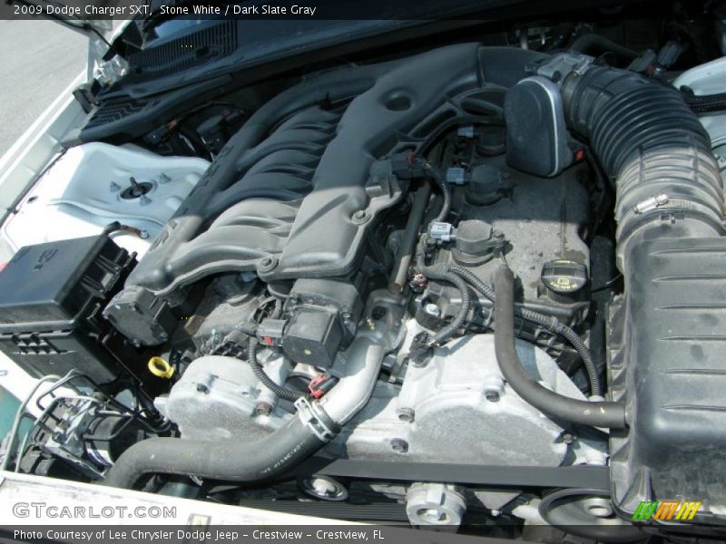 Stone White / Dark Slate Gray 2009 Dodge Charger SXT