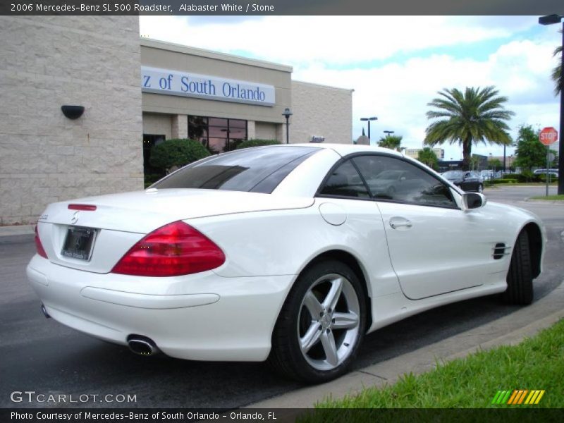 Alabaster White / Stone 2006 Mercedes-Benz SL 500 Roadster