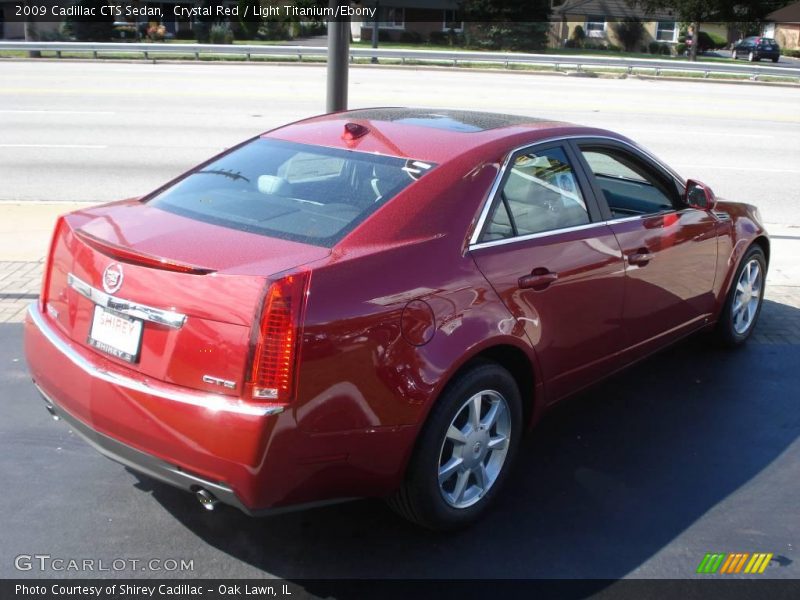 Crystal Red / Light Titanium/Ebony 2009 Cadillac CTS Sedan