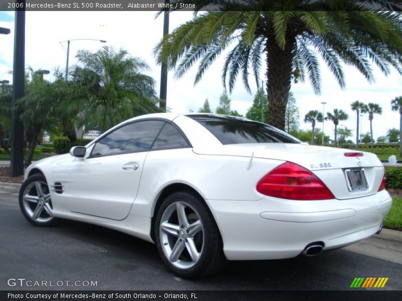 Alabaster White / Stone 2006 Mercedes-Benz SL 500 Roadster