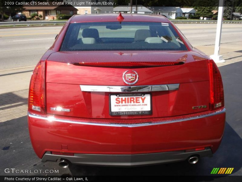 Crystal Red / Light Titanium/Ebony 2009 Cadillac CTS Sedan