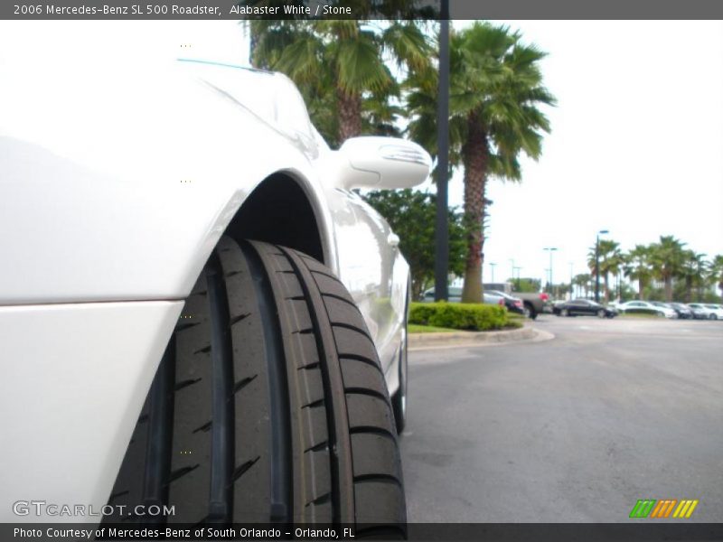 Alabaster White / Stone 2006 Mercedes-Benz SL 500 Roadster