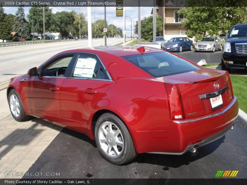 Crystal Red / Light Titanium/Ebony 2009 Cadillac CTS Sedan