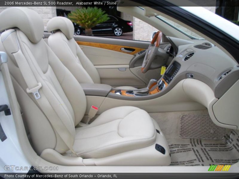 Alabaster White / Stone 2006 Mercedes-Benz SL 500 Roadster