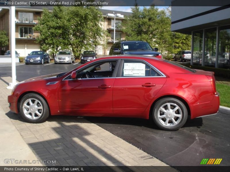Crystal Red / Light Titanium/Ebony 2009 Cadillac CTS Sedan