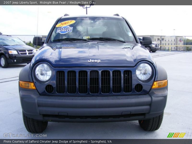 Midnight Blue Pearl / Medium Slate Gray 2007 Jeep Liberty Sport