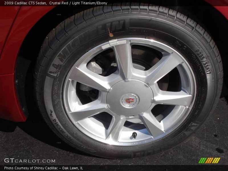 Crystal Red / Light Titanium/Ebony 2009 Cadillac CTS Sedan