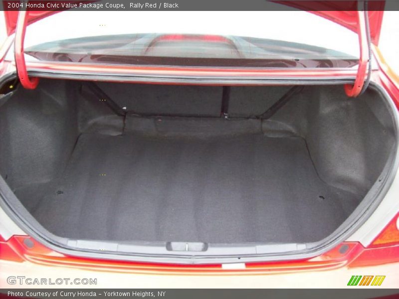 Rally Red / Black 2004 Honda Civic Value Package Coupe