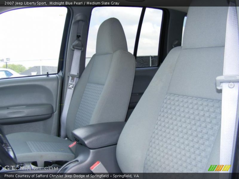 Midnight Blue Pearl / Medium Slate Gray 2007 Jeep Liberty Sport