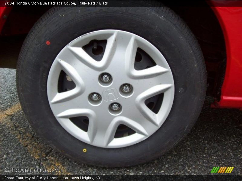 Rally Red / Black 2004 Honda Civic Value Package Coupe