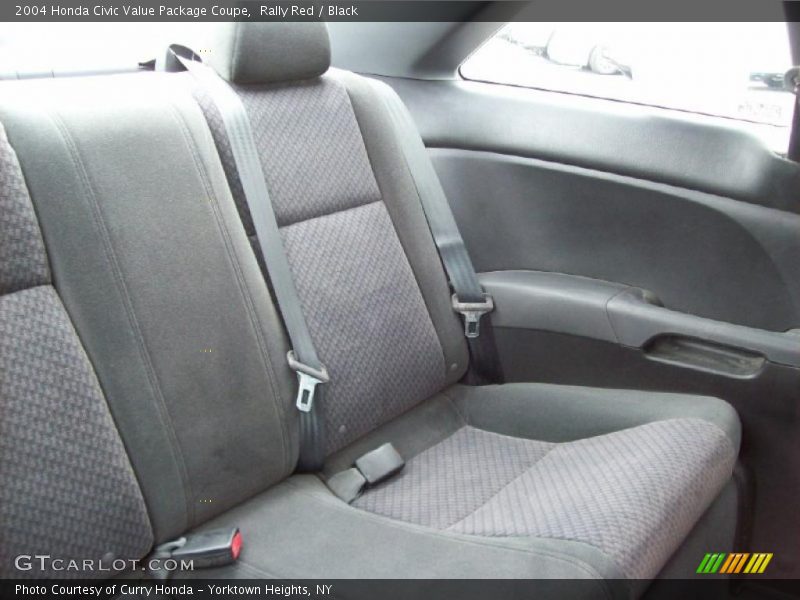 Rally Red / Black 2004 Honda Civic Value Package Coupe