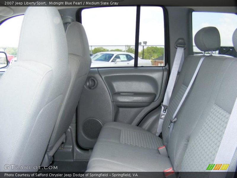Midnight Blue Pearl / Medium Slate Gray 2007 Jeep Liberty Sport