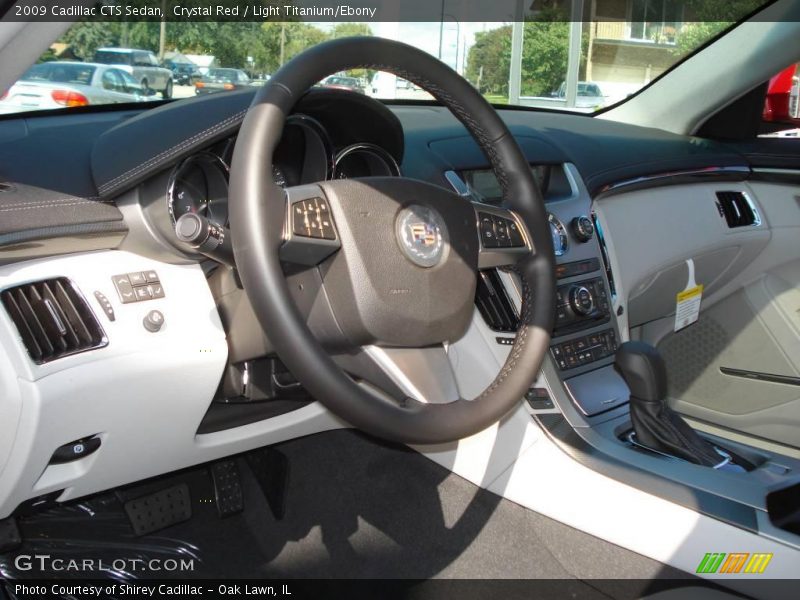 Crystal Red / Light Titanium/Ebony 2009 Cadillac CTS Sedan