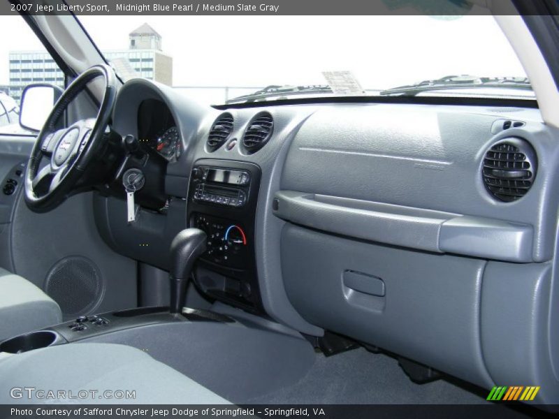 Midnight Blue Pearl / Medium Slate Gray 2007 Jeep Liberty Sport