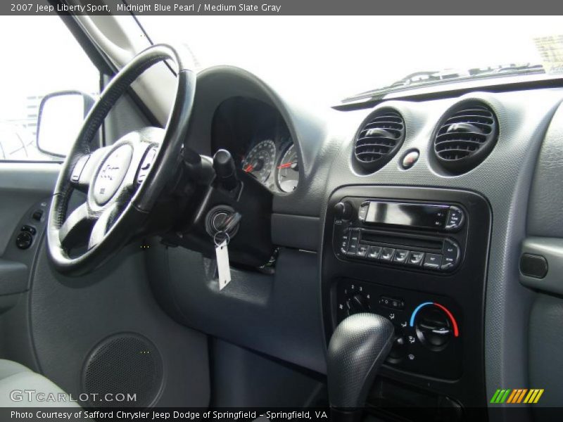 Midnight Blue Pearl / Medium Slate Gray 2007 Jeep Liberty Sport