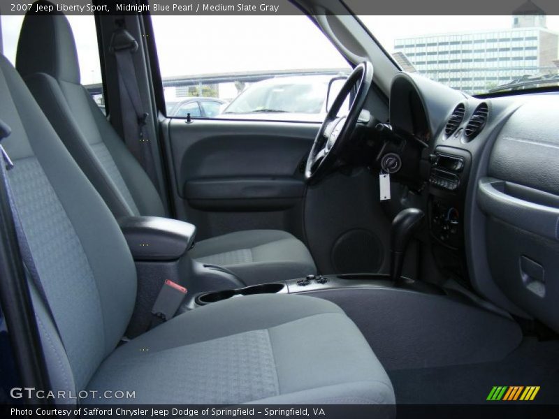Midnight Blue Pearl / Medium Slate Gray 2007 Jeep Liberty Sport