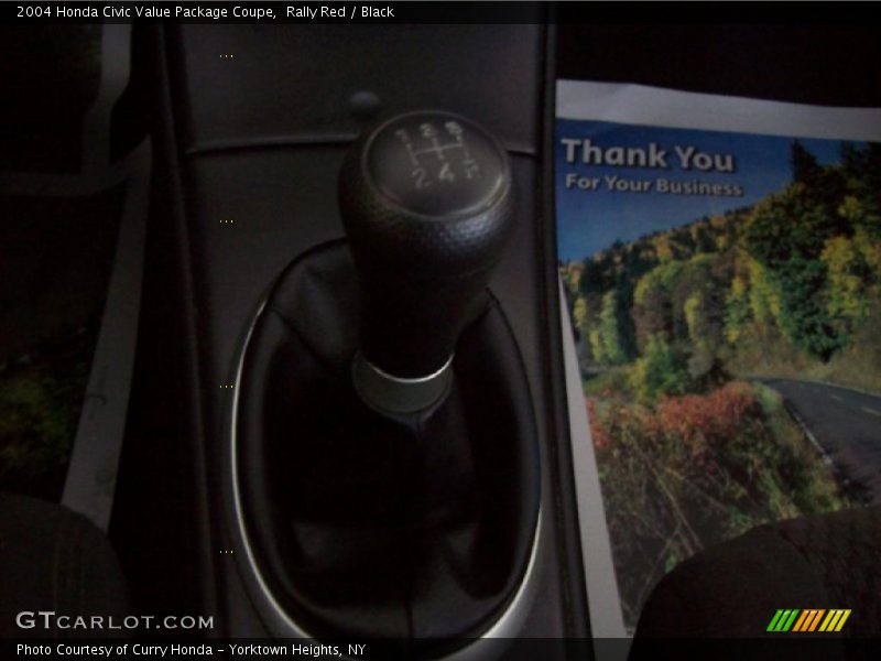 Rally Red / Black 2004 Honda Civic Value Package Coupe