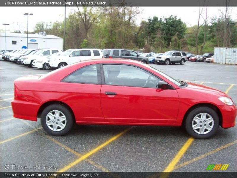 Rally Red / Black 2004 Honda Civic Value Package Coupe