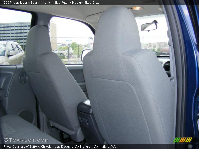 Midnight Blue Pearl / Medium Slate Gray 2007 Jeep Liberty Sport