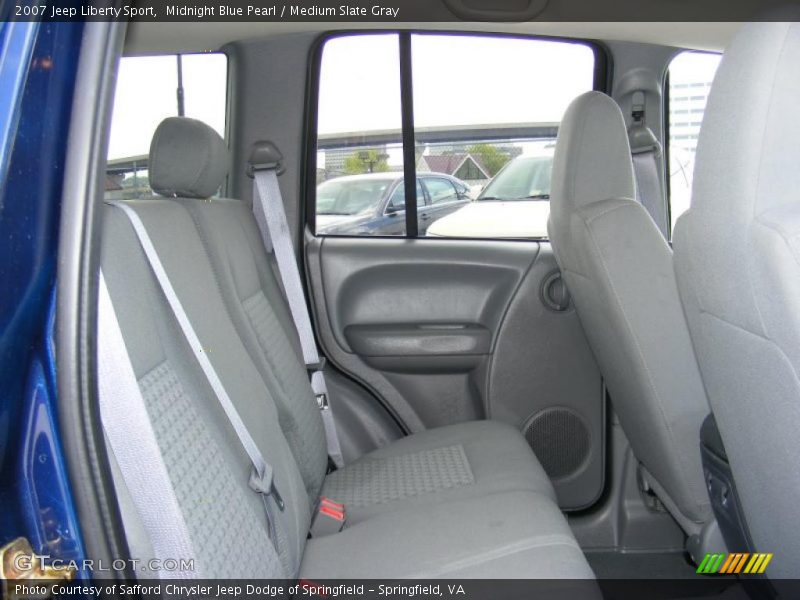 Midnight Blue Pearl / Medium Slate Gray 2007 Jeep Liberty Sport